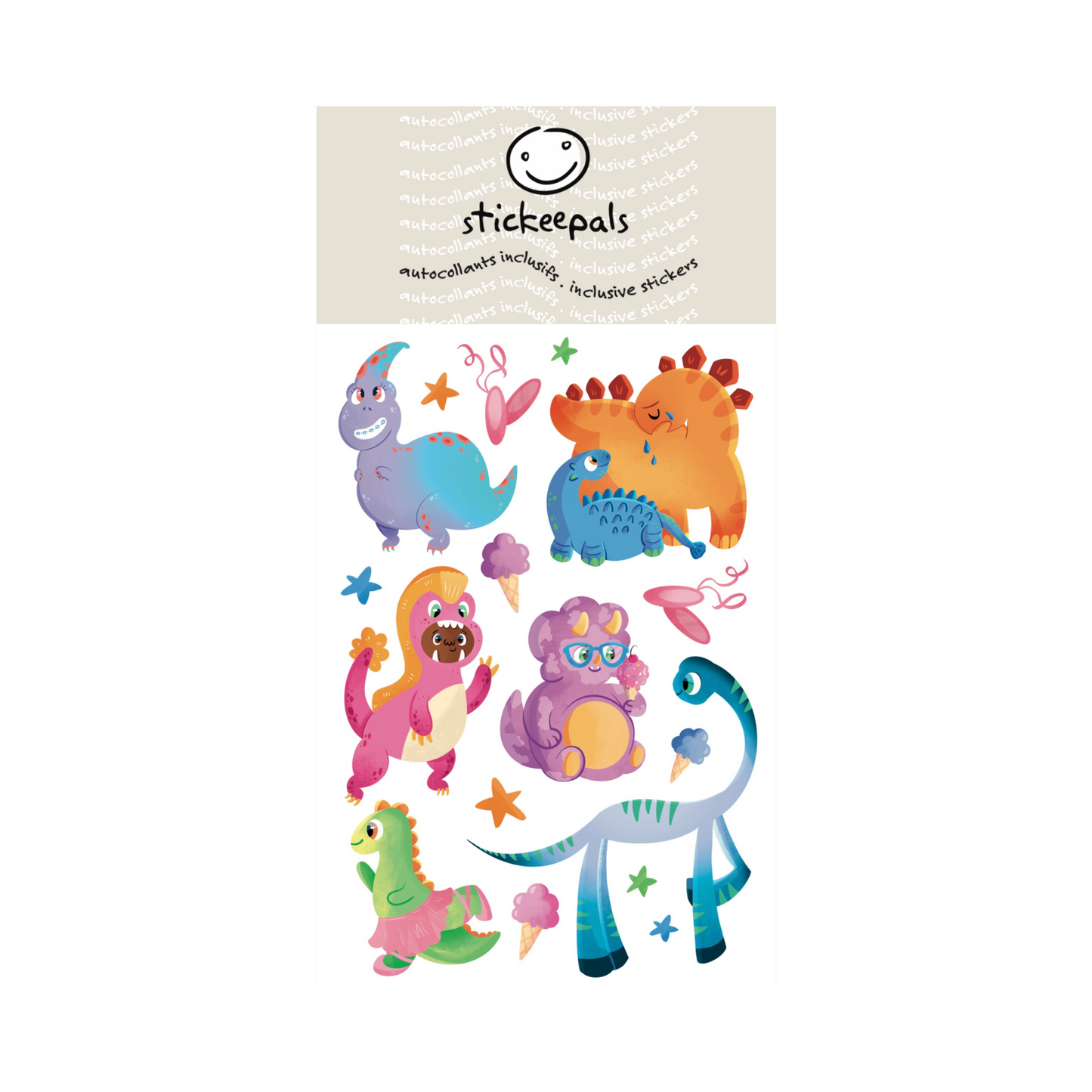 Stickeepals - Autocollants Dinosaures