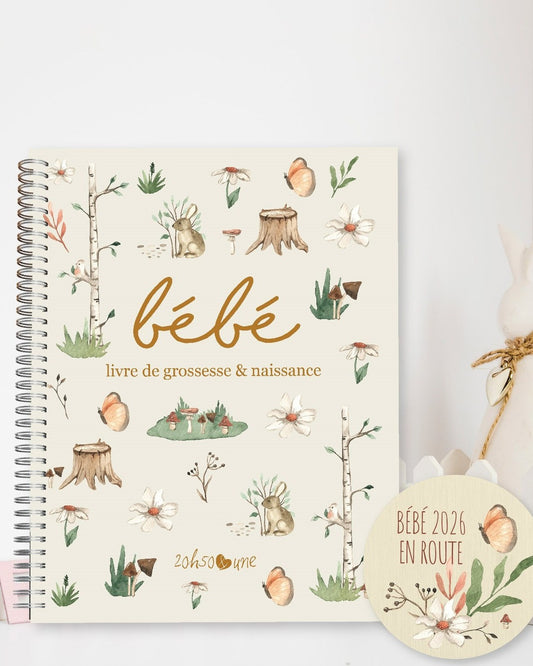 Pastilles en bois - bébé en route