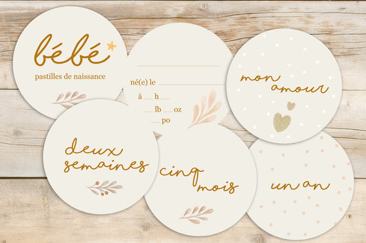 Pastilles en carton - Bébé