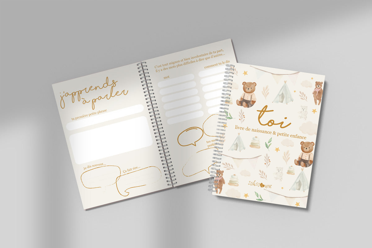 Livre de naissance & petite enfance À DISQUES - Oursons