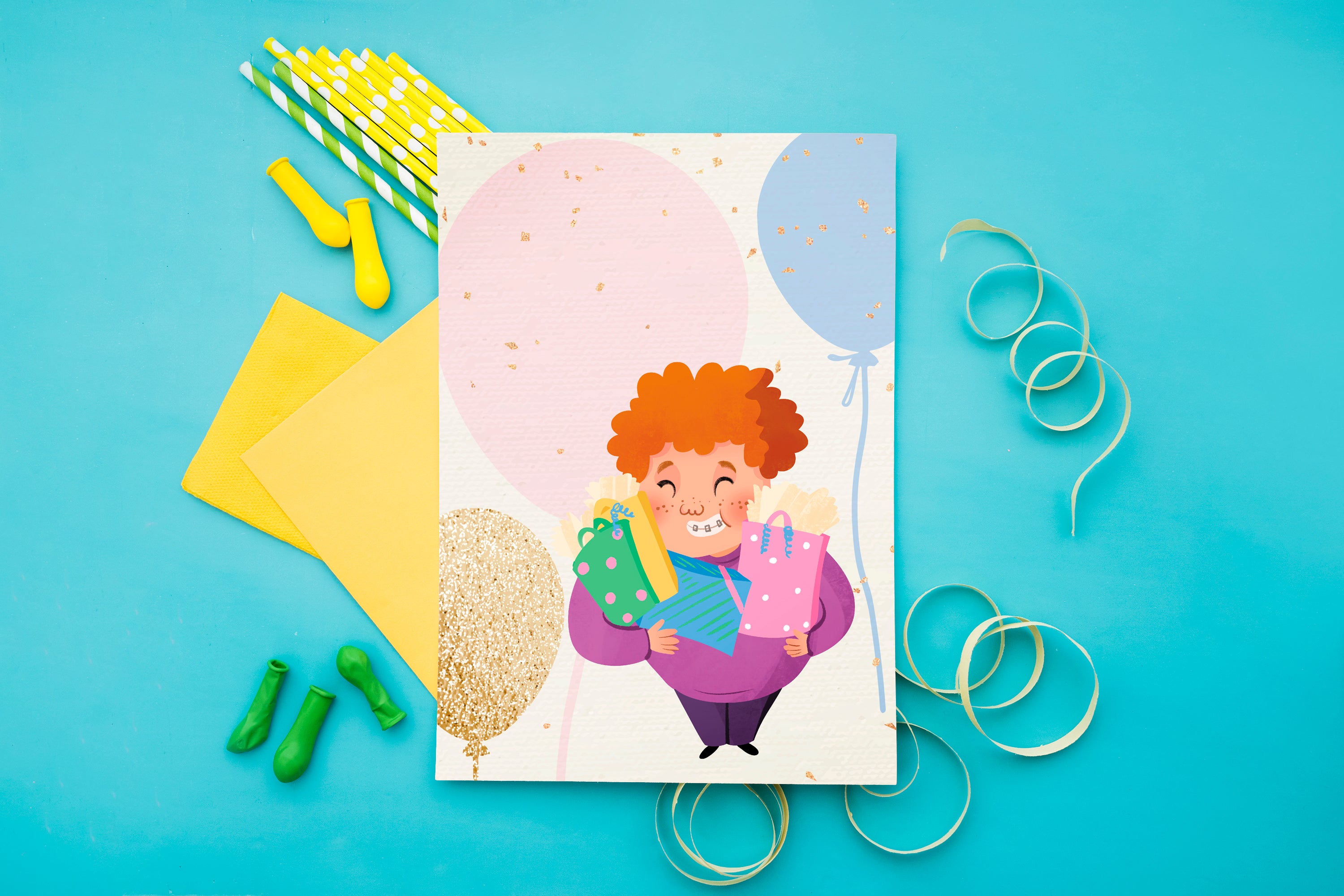 Carte de souhaits d'anniversaire - 3 modèles