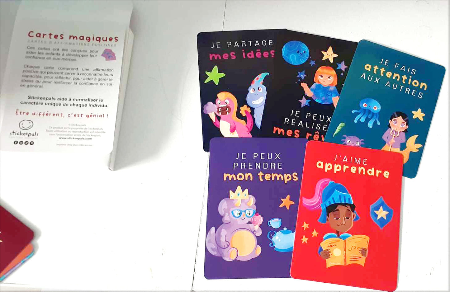 Stickeepals - Cartes magiques d'affirmations positives