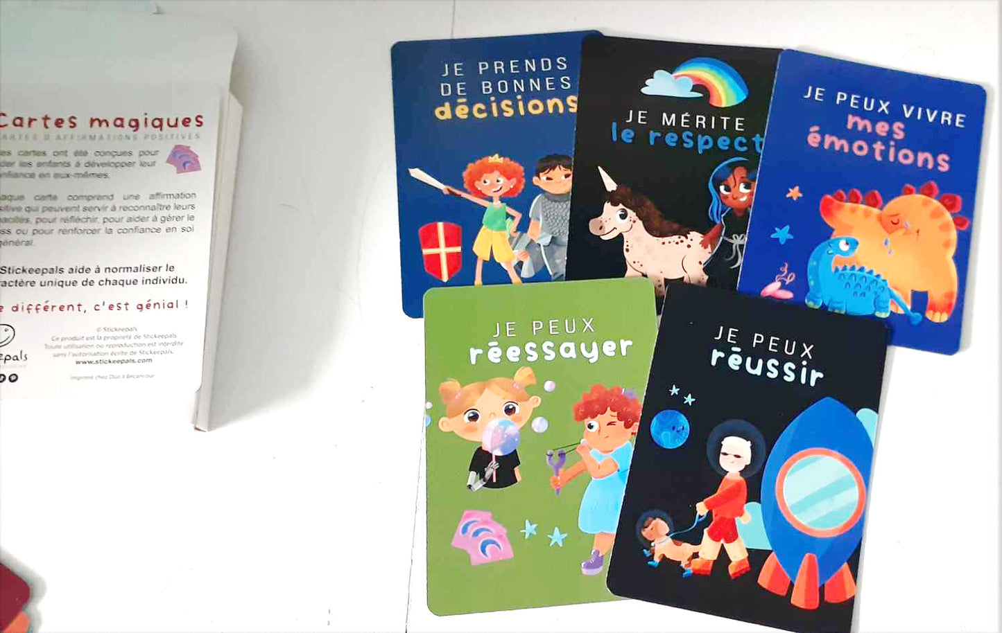 Stickeepals - Cartes magiques d'affirmations positives