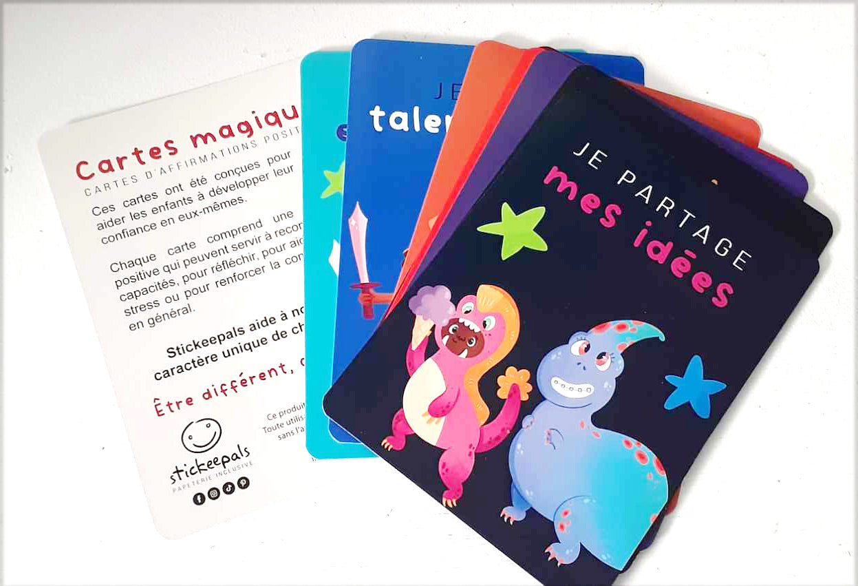 Stickeepals - Cartes magiques d'affirmations positives