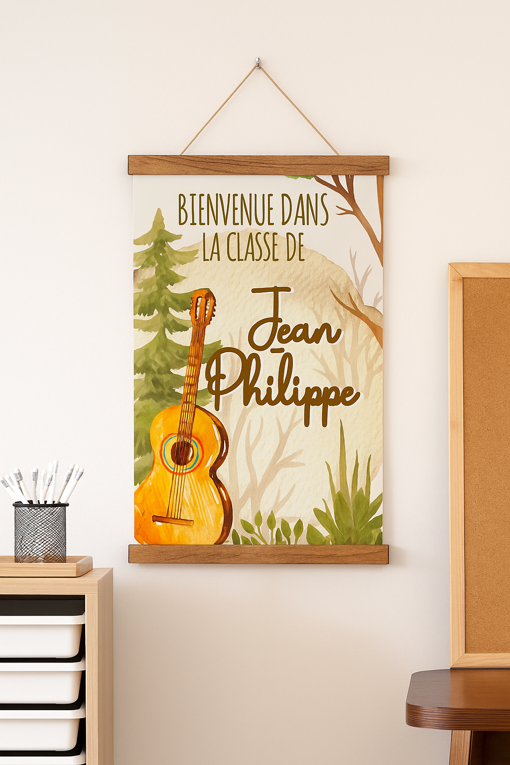 Affiche personnalisée pour enseignant(e)