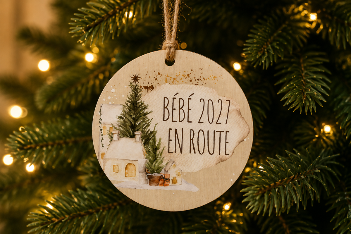 Ornement bébé 2027 en route
