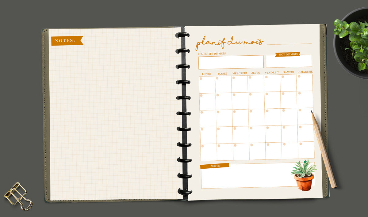 Agenda et planificateur familial