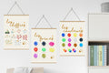 Affiches chiffres, formes & couleurs