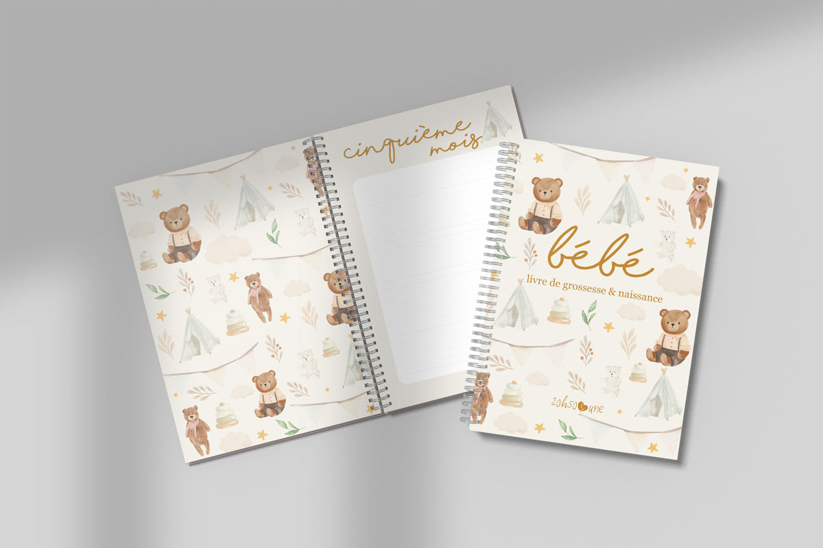 Livre de grossesse & naissance - Oursons