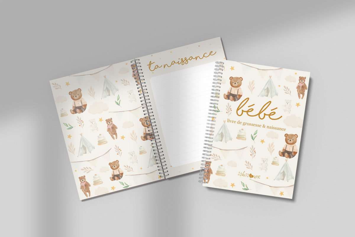 Livre de grossesse & naissance - Oursons