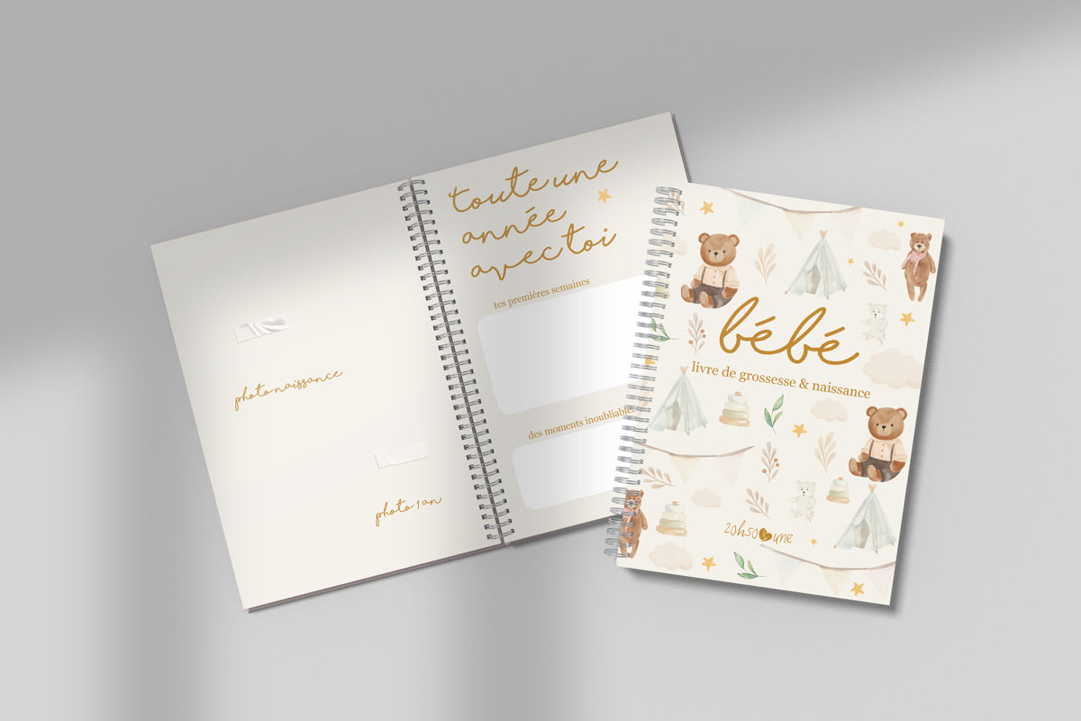 Livre de grossesse & naissance - Oursons