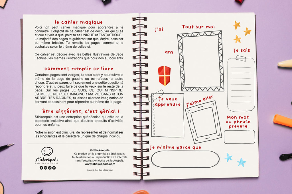 Cahier magique - Stickeepals