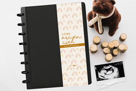 Livre de grossesse et naissance À DISQUES - Arc en ciel