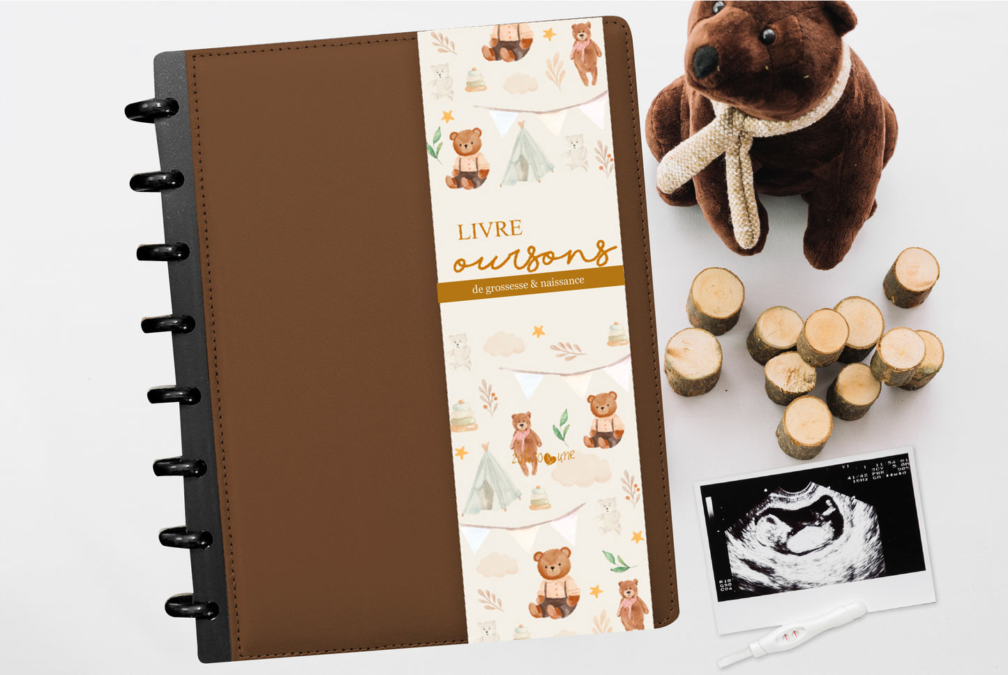 Livre de grossesse et naissance À DISQUES - Oursons