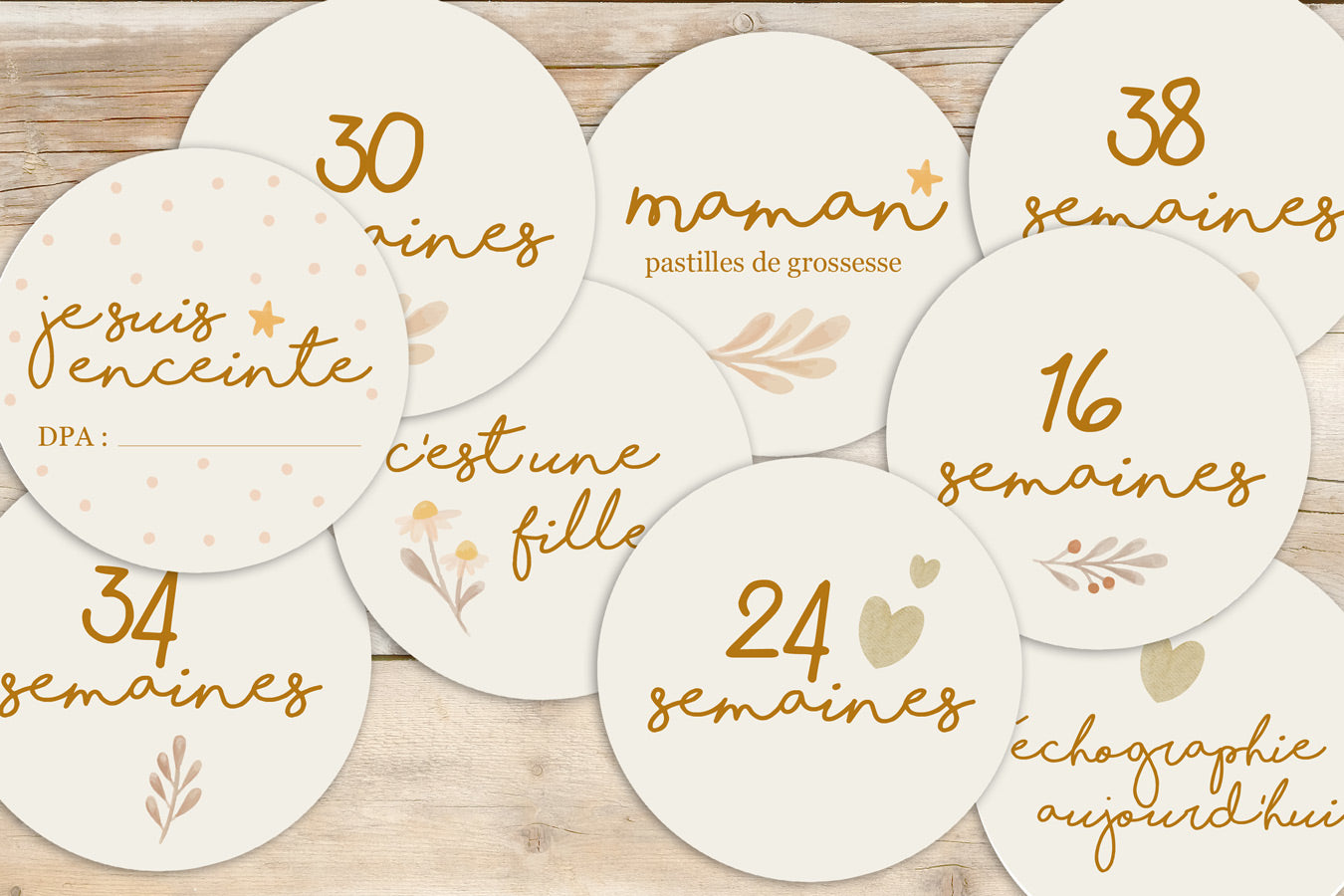 Pastilles en carton - Maman