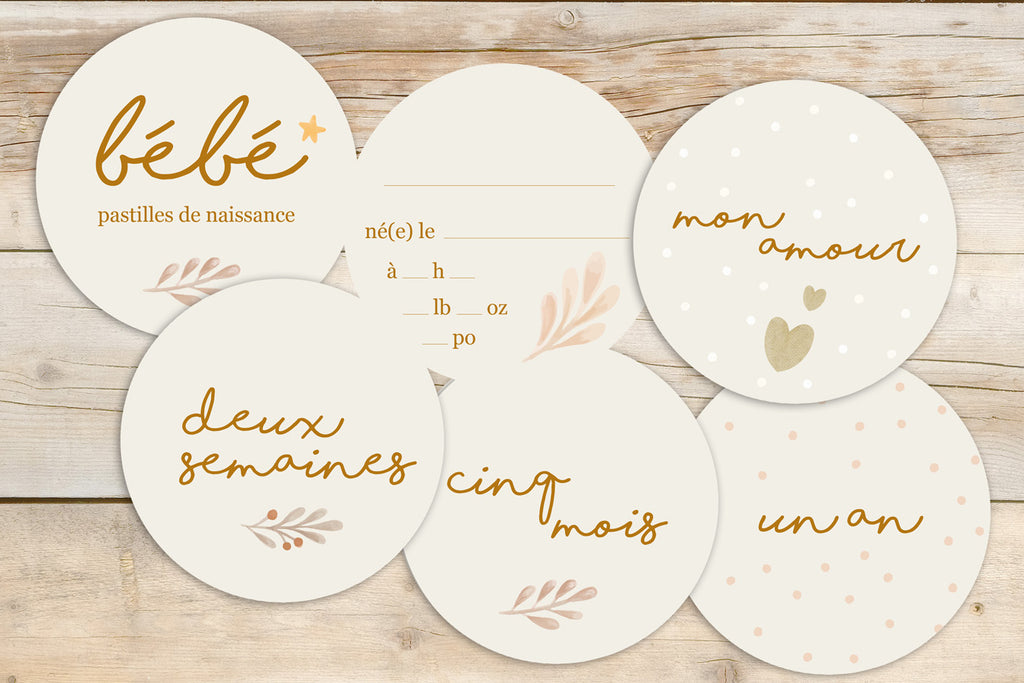 Pastilles en carton - Bébé