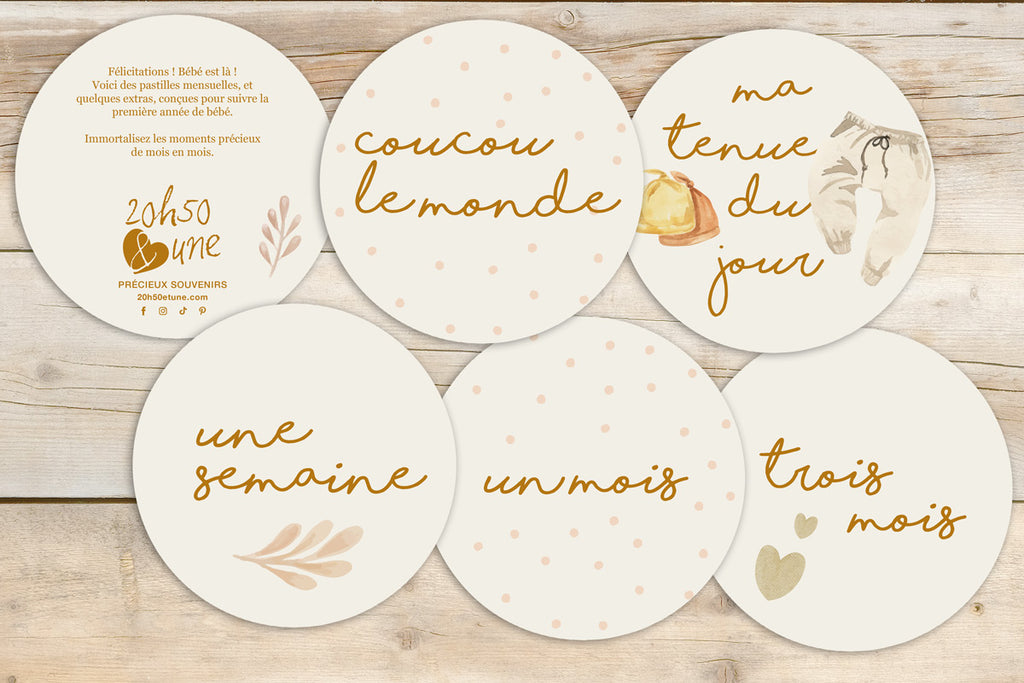 Pastilles en carton - Bébé