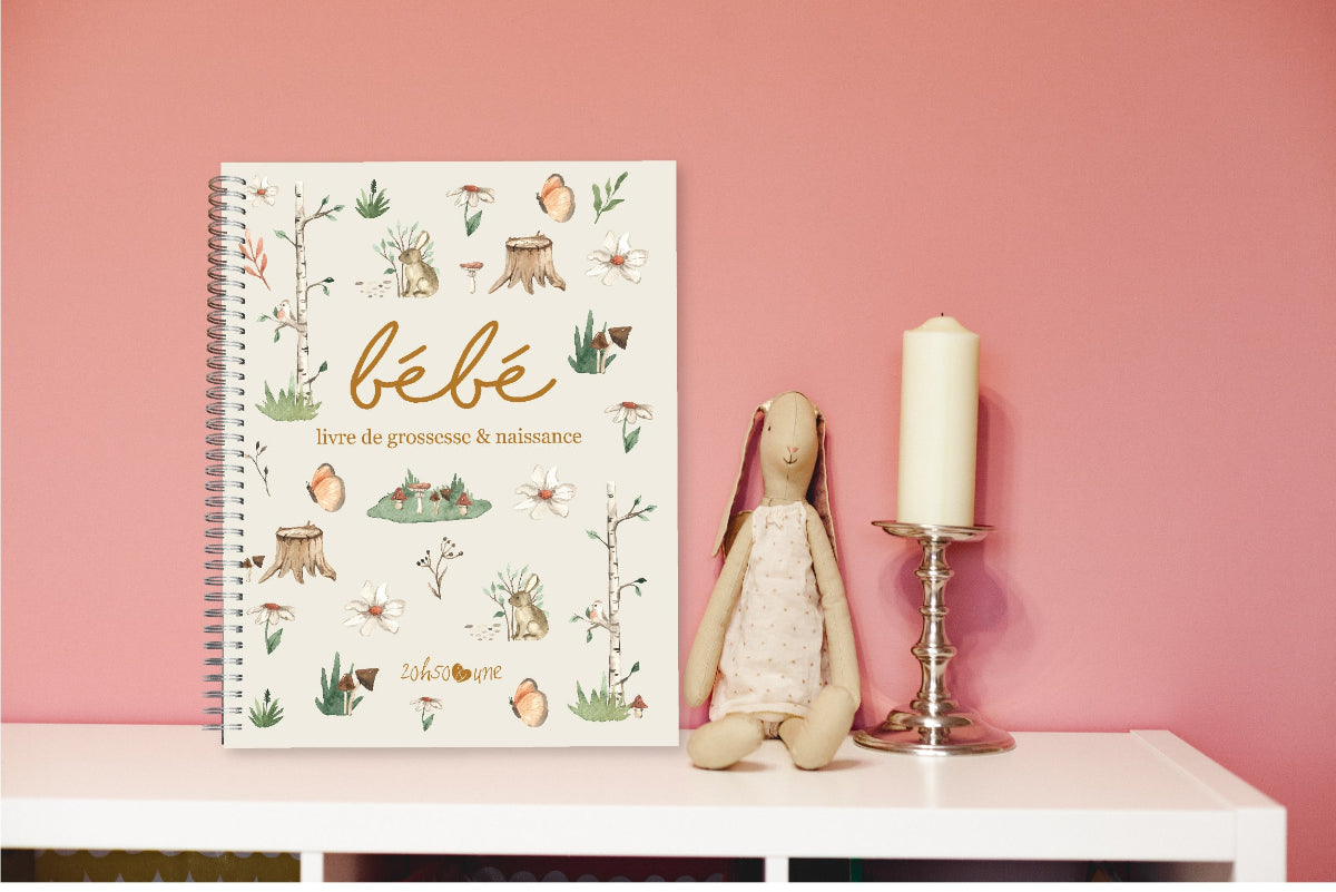 Livre de grossesse & naissance - Fleurs & champignons