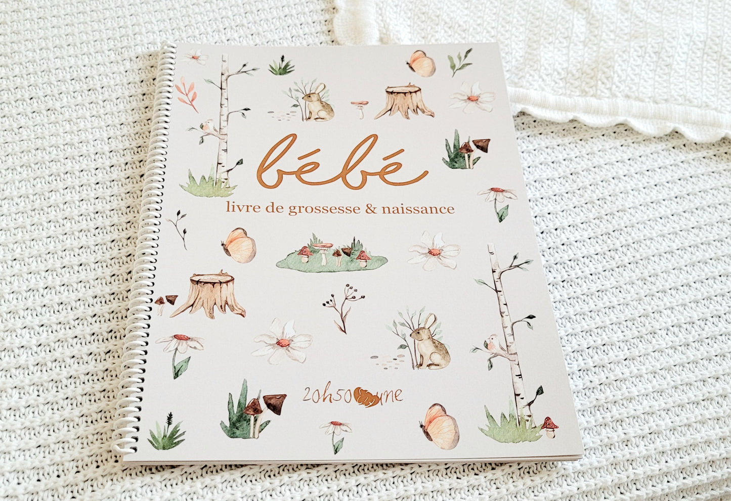 Livre de grossesse & naissance - Fleurs & champignons