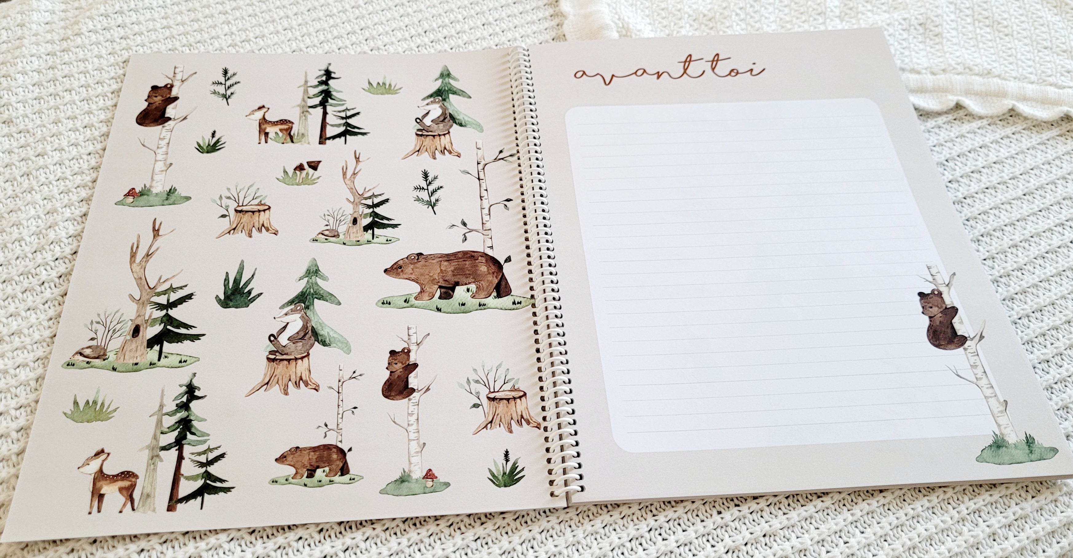 Livre de naissance & petite enfance À DISQUES - Forêt