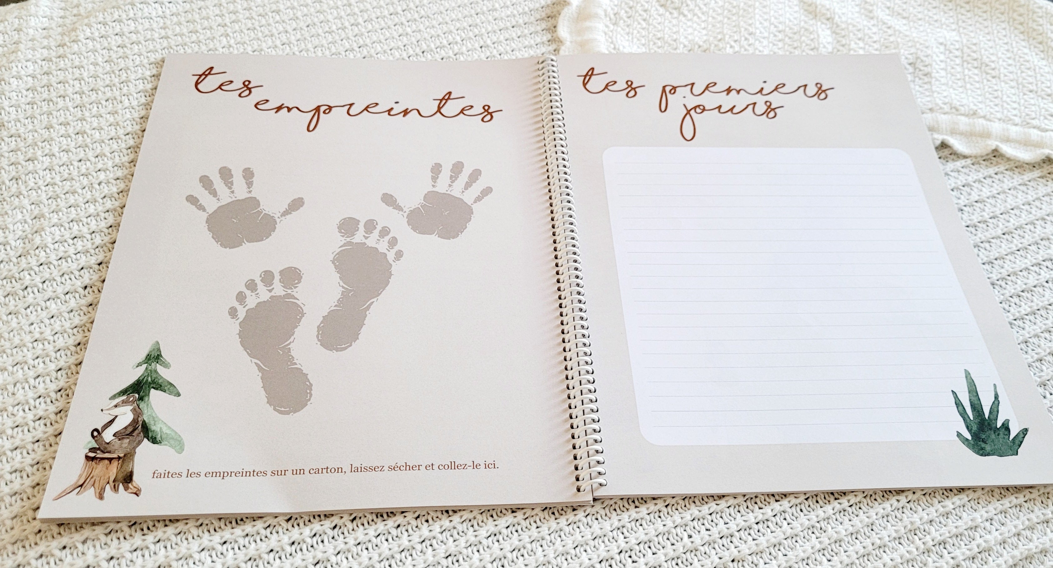 Livre de naissance & petite enfance À DISQUES - Forêt