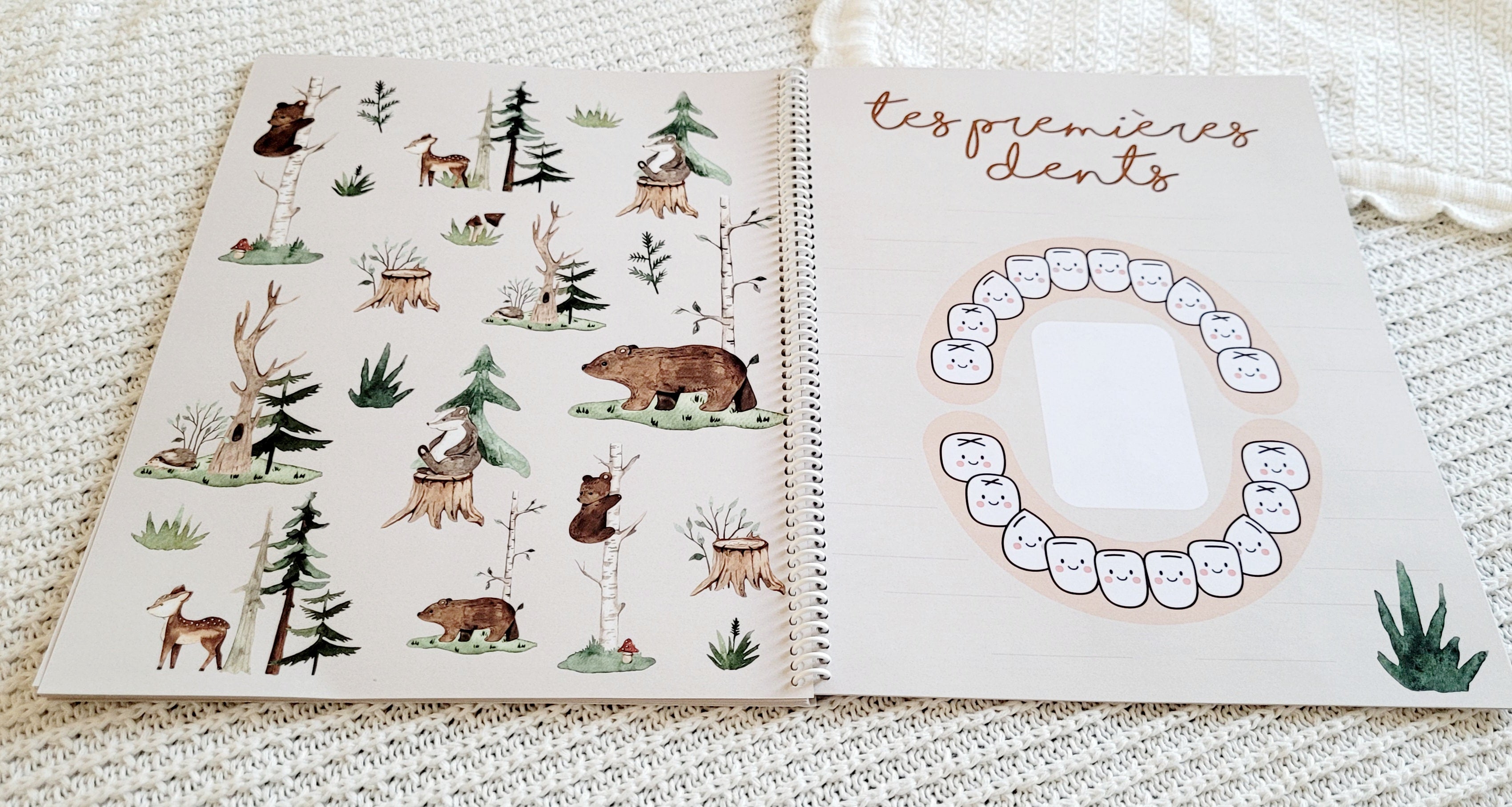 Livre de naissance & petite enfance À DISQUES - Forêt