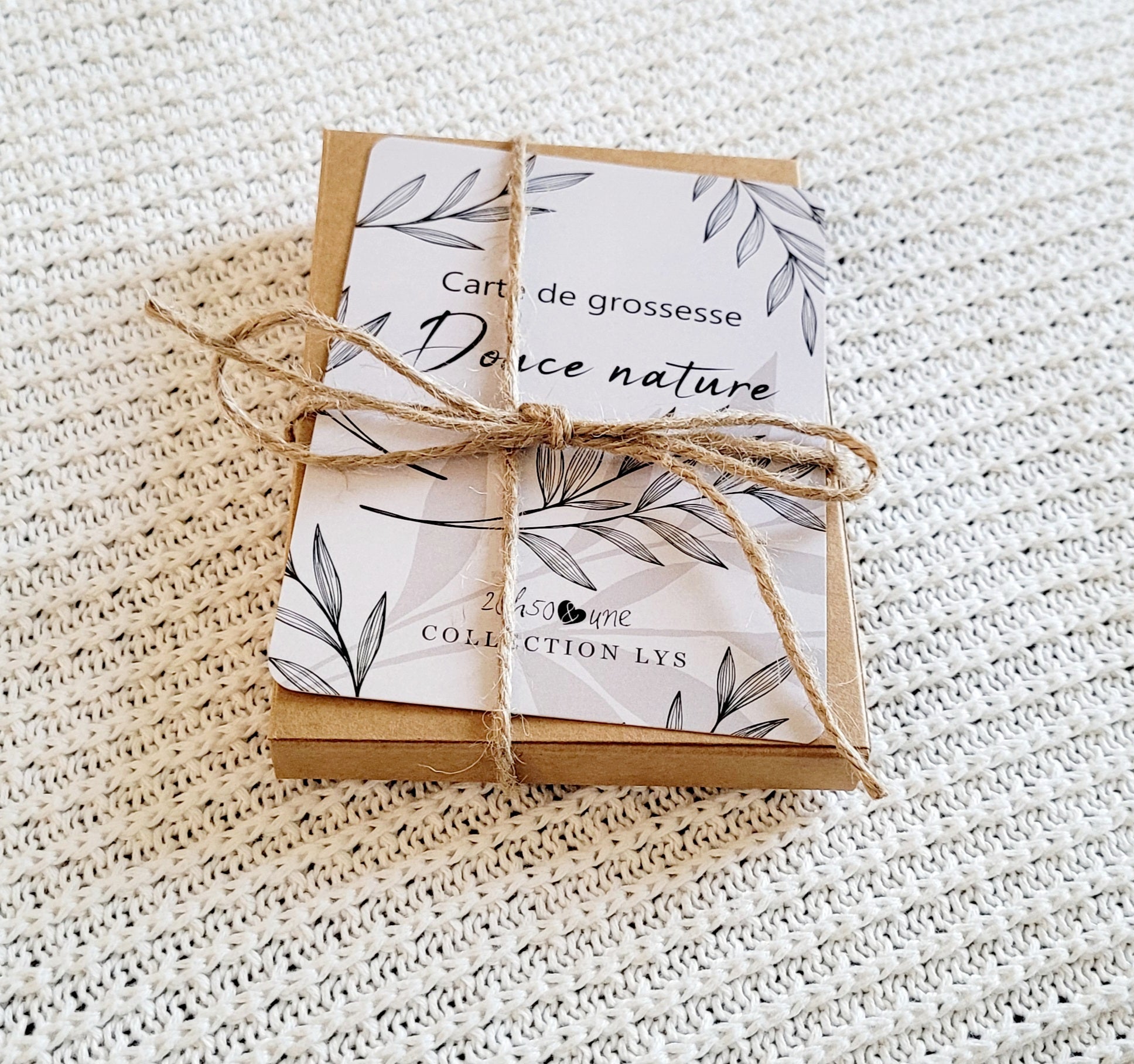 Cartes de suivi de grossesse - Douce nature