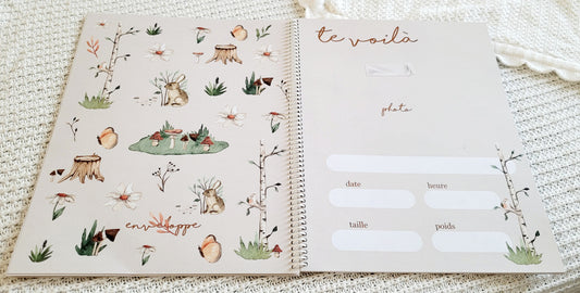 Livre à disques de la grossesse à la petite enfance - Fleurs & champignons