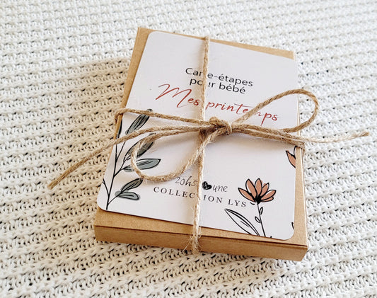 Cartes-étapes pour bébé - Mes printemps