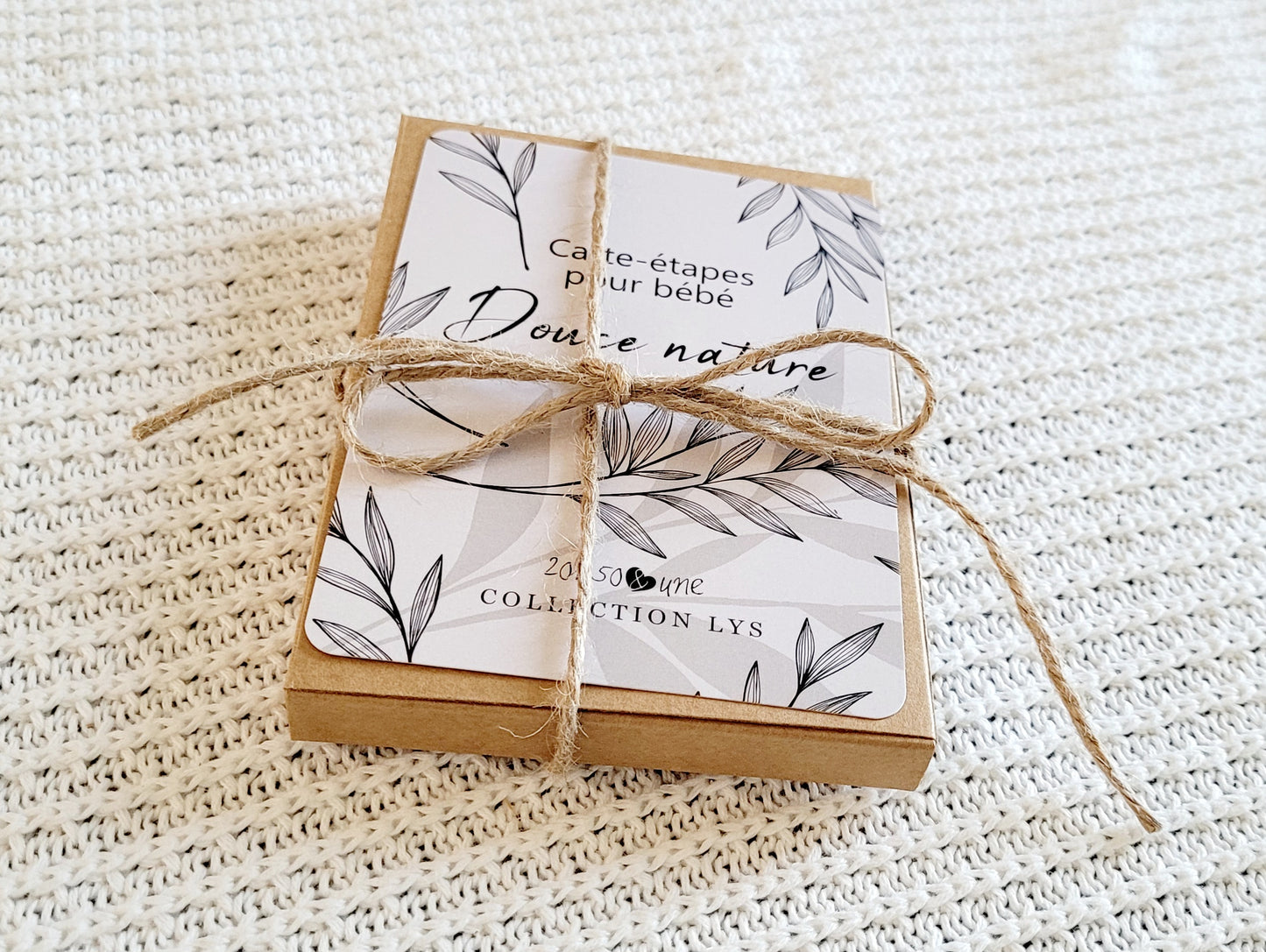 Cartes-étapes pour bébé - Douce nature