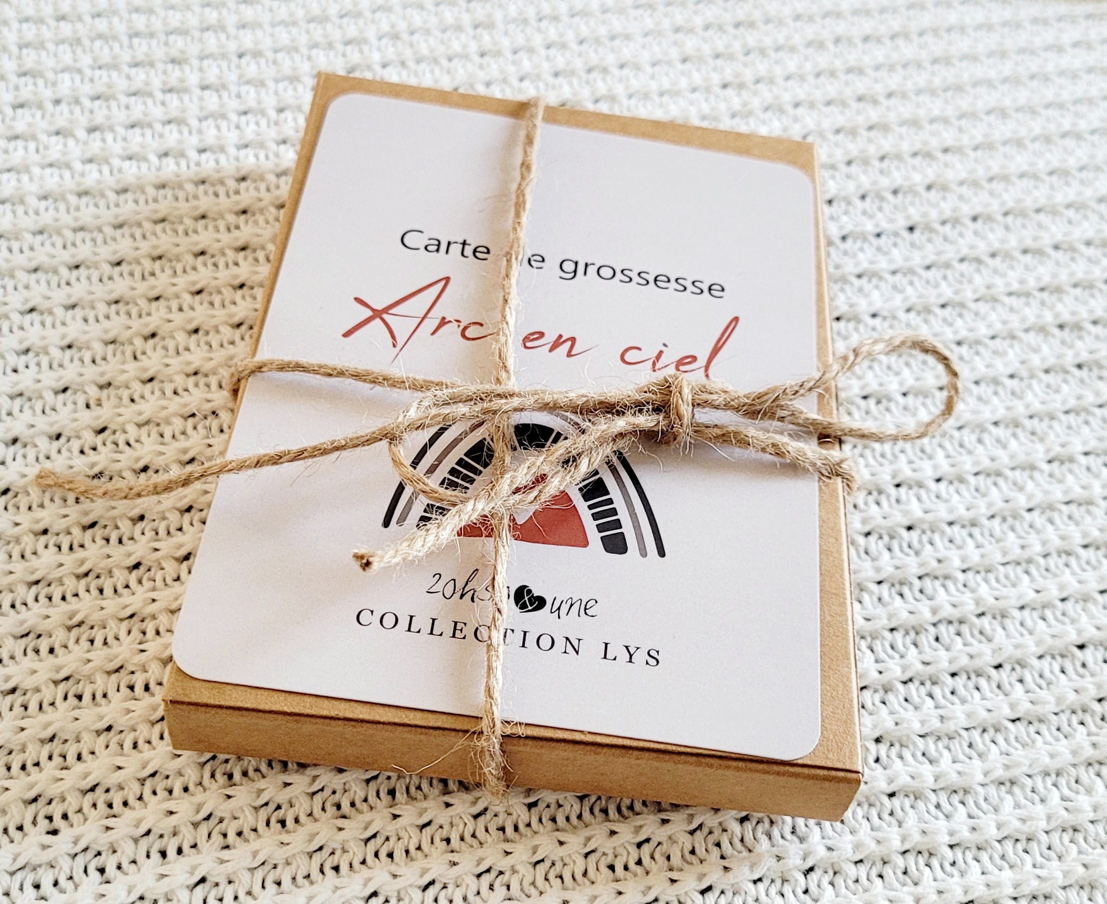 Cartes de suivi de grossesse - Arc en ciel