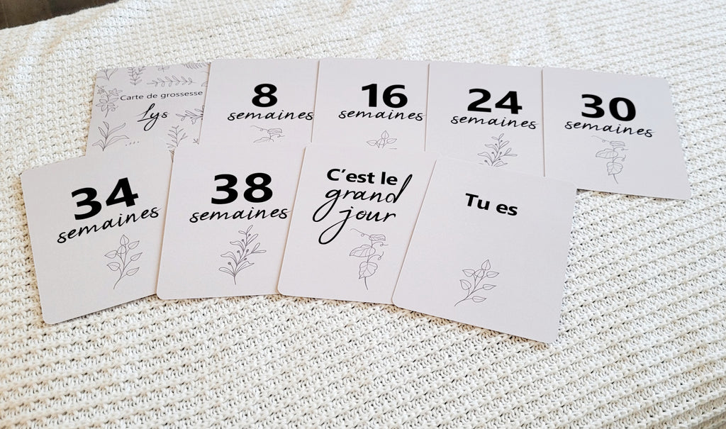 Cartes de suivi de grossesse - Lys