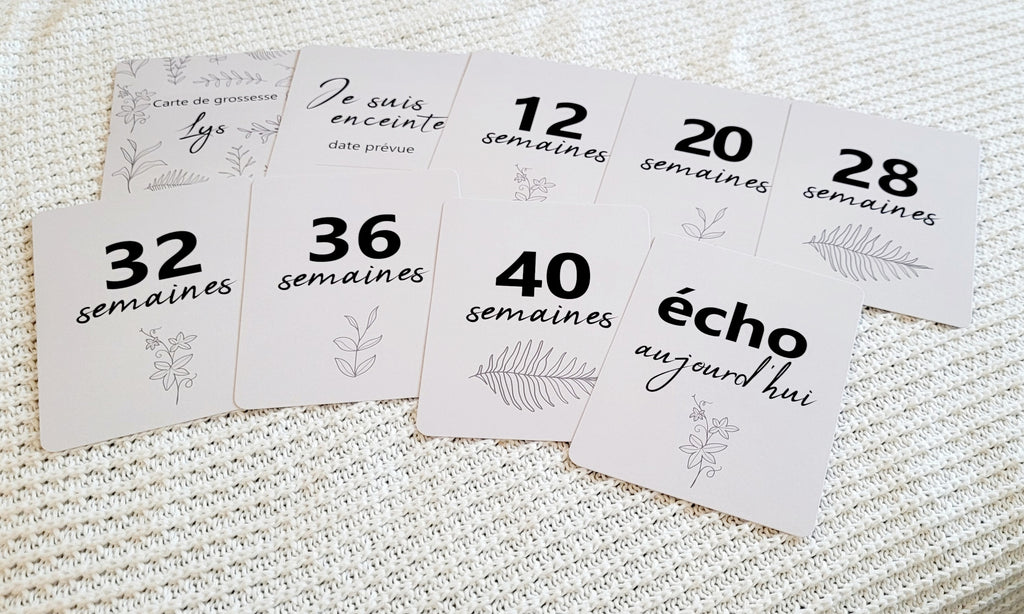 Cartes de suivi de grossesse - Lys