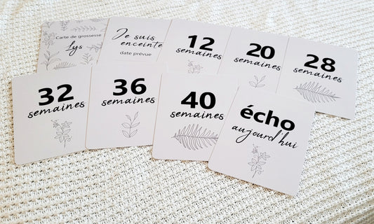 Cartes de suivi de grossesse - Lys