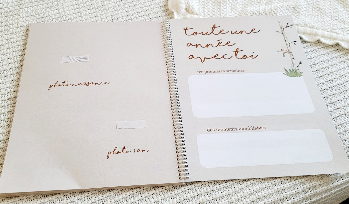 Livre de grossesse & naissance - Fleurs & champignons