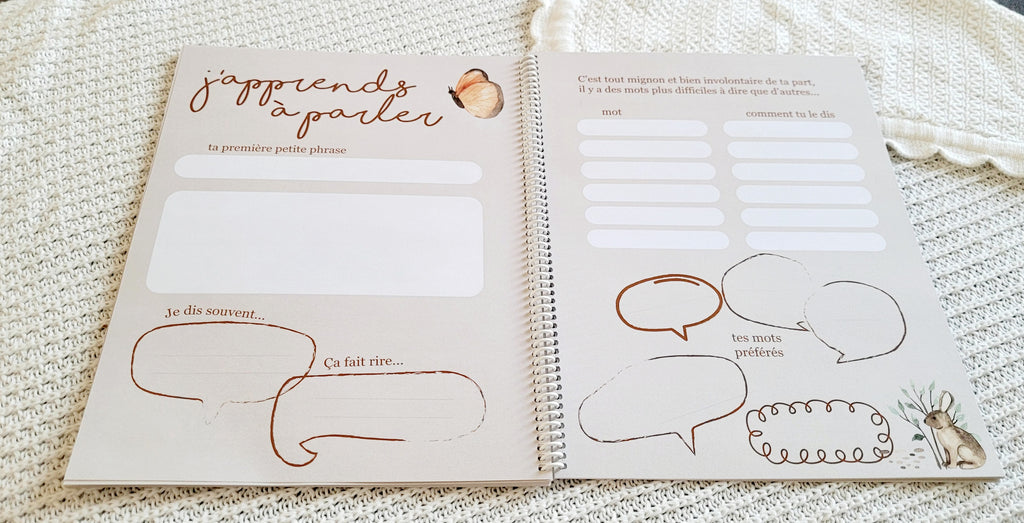 Livre à disques de la grossesse à la petite enfance - Fleurs & champignons