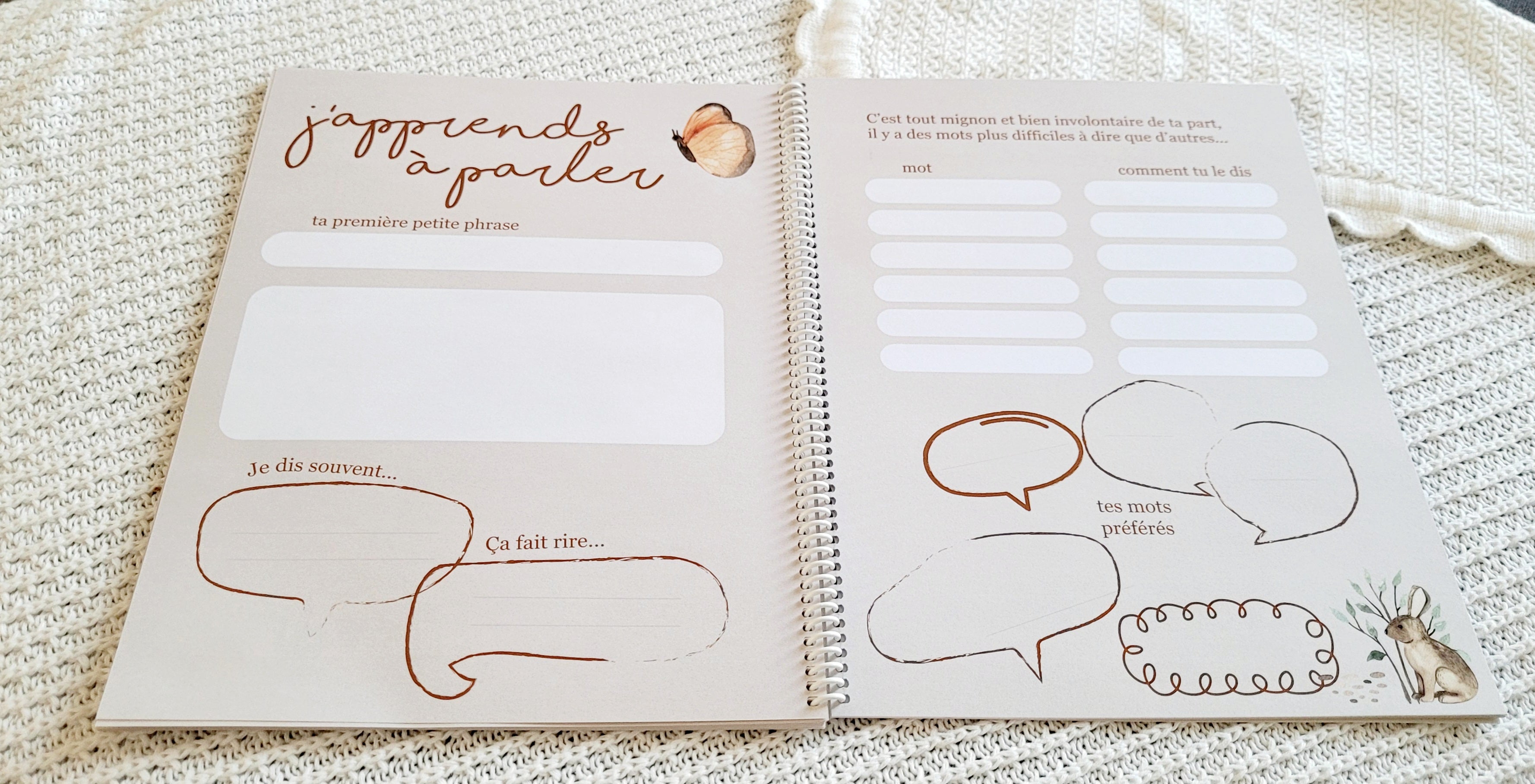 Livre à disques de la grossesse à la petite enfance - Fleurs & champignons