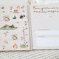 Livre de grossesse & naissance - Fleurs & champignons